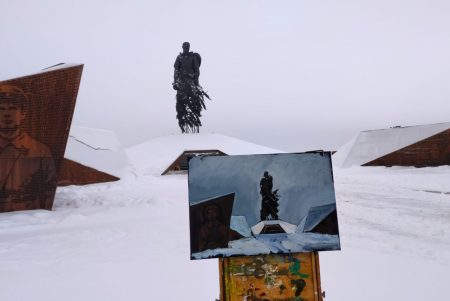 Ржевский мемориал нарисовали в красках