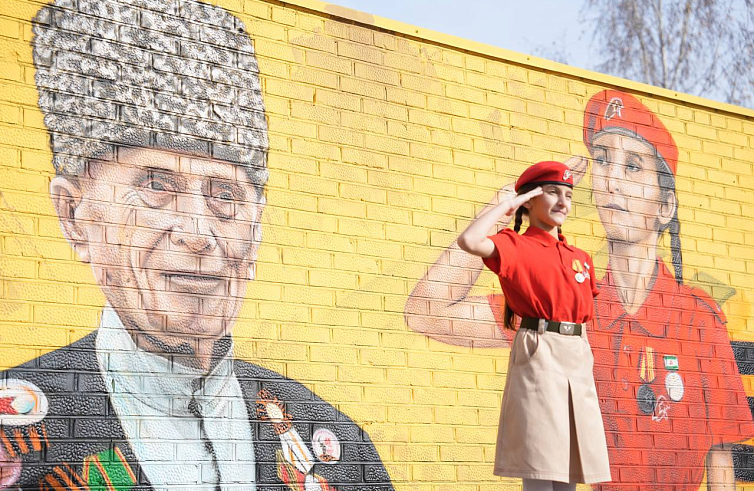 Защитнику Кавказа посвятили граффити