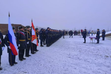 Новобранцы дали клятву подо Ржевом