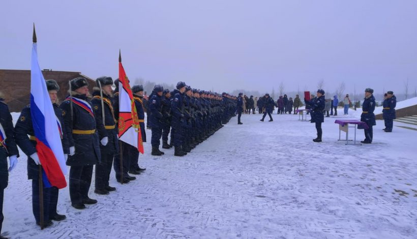 Новобранцы дали клятву подо Ржевом