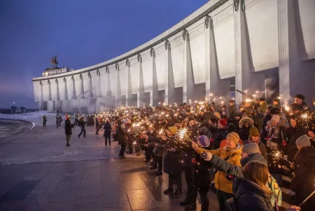 Освобождение Ленинграда отметили флешмобом