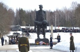 Мемориал хранит память о сожженной белорусской деревне
