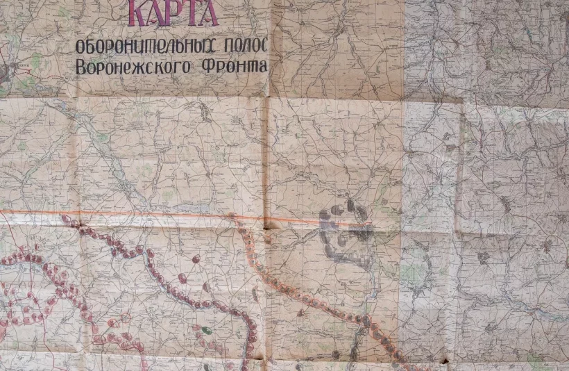Карта хранит детали великого сражения