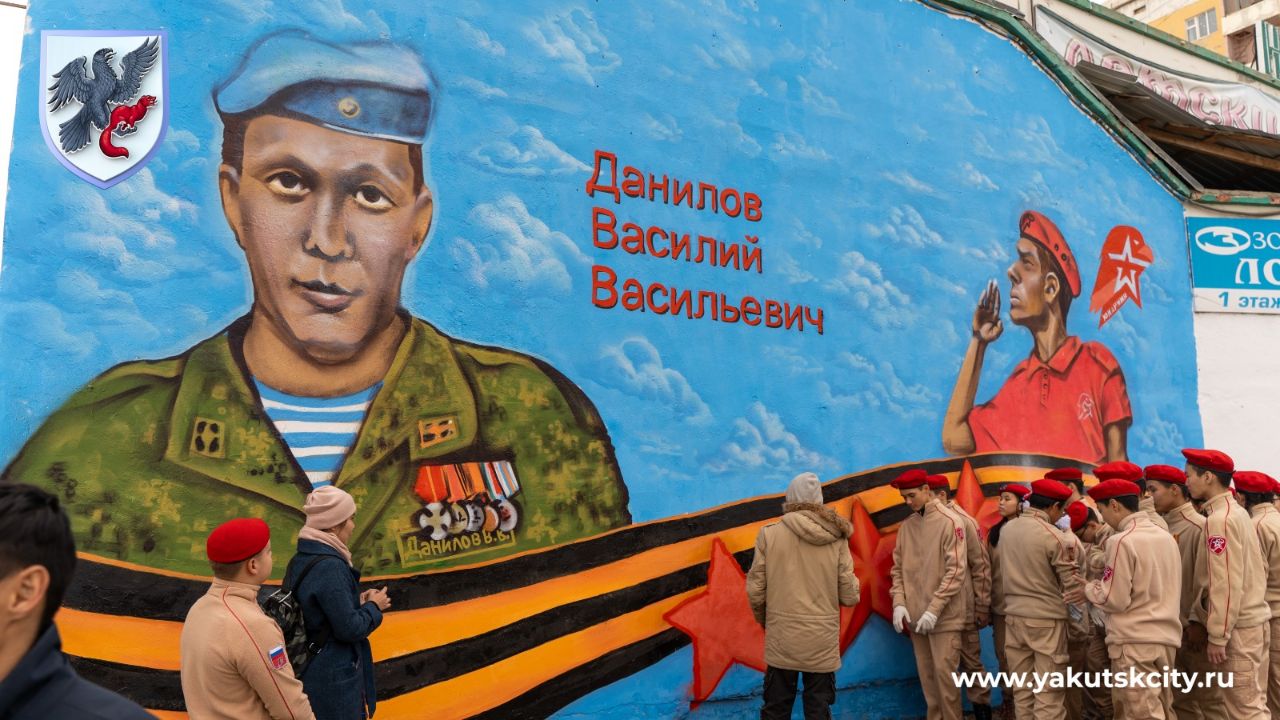 Защитнику Отечества посвятили граффити