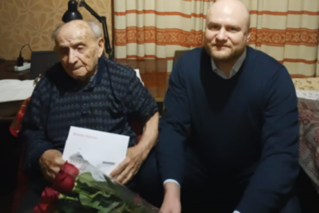 Президент поздравил ветерана со 105-летием