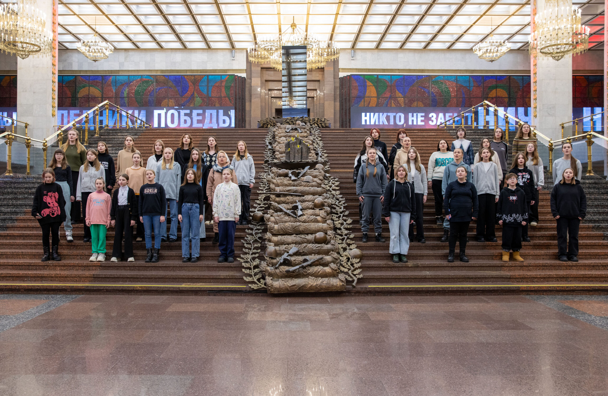 Белорусский хор исполнил знаменитую «Катюшу» в Музее
