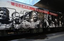 «Поезд Победы» впервые прибыл в ЛНР