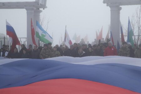 Годовщину освобождения отметили на высоте