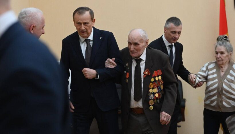 Фронтовика поблагодарили за Победу