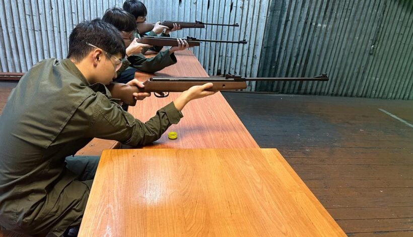 Школьники соревновались в стрельбе