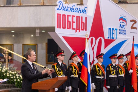 Владимир Машков выступил в Музее Победы