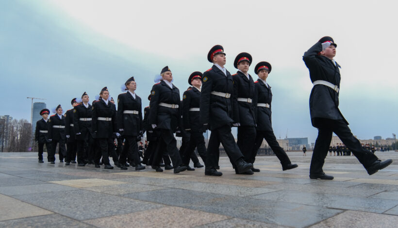 Кадеты продемонстрировали строевую подготовку