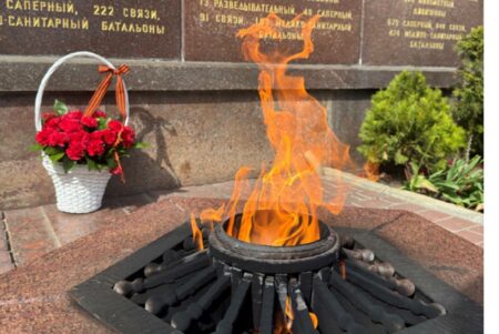 Частицу Вечного огня доставили в Херсонскую область