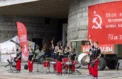 Юные барабанщики выступили у легендарной полуторки