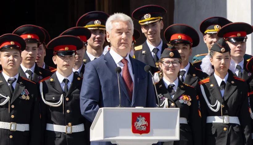 Сергей Собянин открыл парад Кадетского движения Москвы