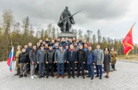 Дорожники почтили память красноармейцев