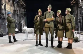 Российские студенты показали спектакль о войне в Белоруссии