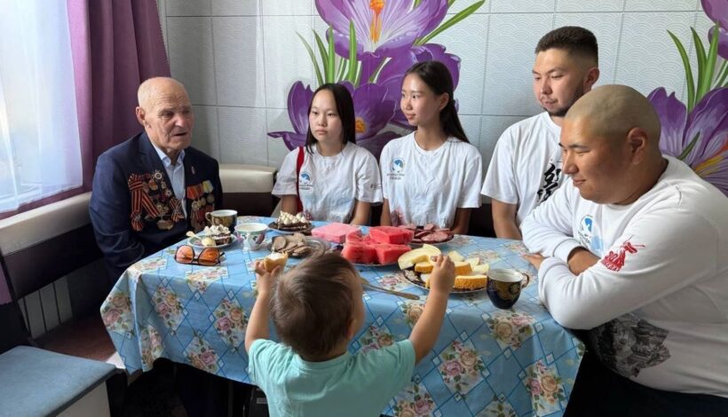 Ветеран принял гостей