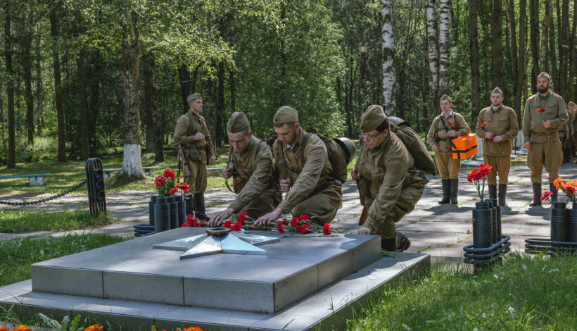 Марш памяти посвятили защитникам Ленинграда