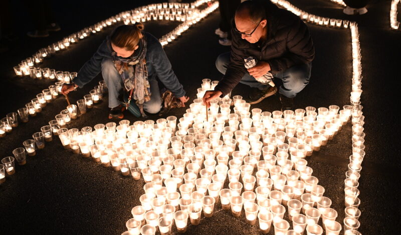 Огненную картину зажгли в память о героях