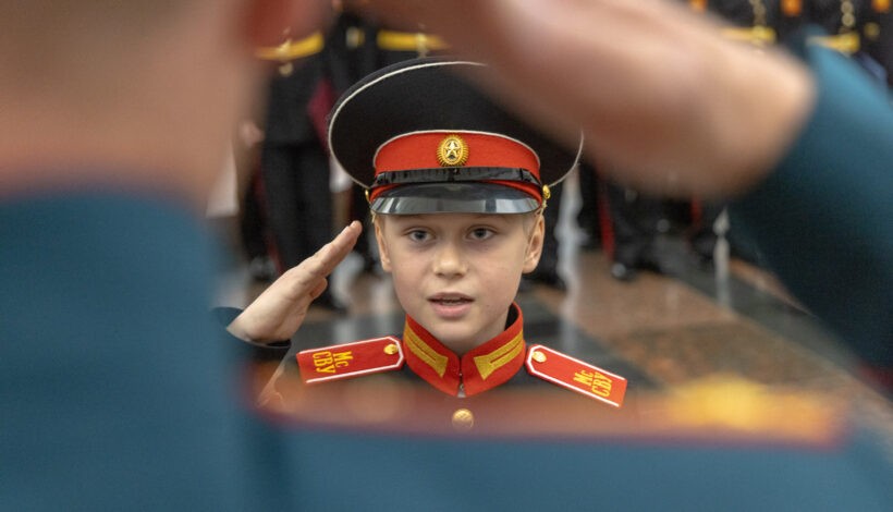 В Музее Победы прошла церемония посвящения в суворовцы