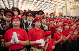 Юнармейцы принесли клятву в Музее Победы