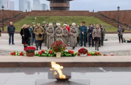 Память павших почтили у Музея Победы