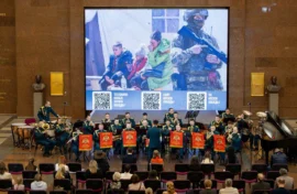 Военный оркестр выступил в Музее