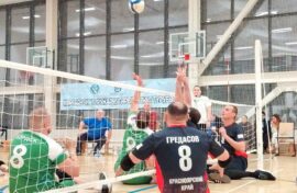 Защитники сразились в волейбольных соревнованиях