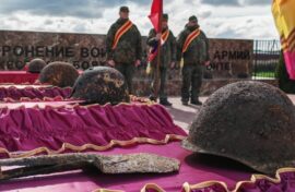 Красноармейцам отдали последние почести