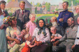 Послевоенное поколение запечатлели художники