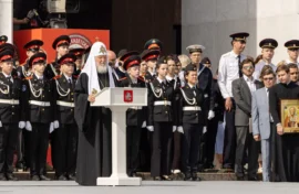 Патриарх призвал кадетов к героизму