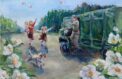 Рисунки посвятили Победе