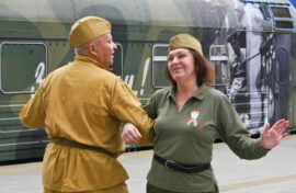 Белоруссия проводила «Поезд Победы»