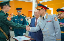 Курсантов поздравили с принятием военной присяги