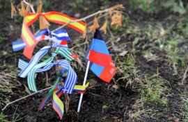 Молодежь высадила аллею в честь единства народов
