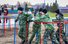 Юнармейцы продемонстрировали спортивную подготовку