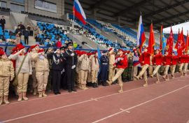 Патриотическую игру посвятили Подольским курсантам