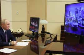 Флешмоб посвятили президенту России